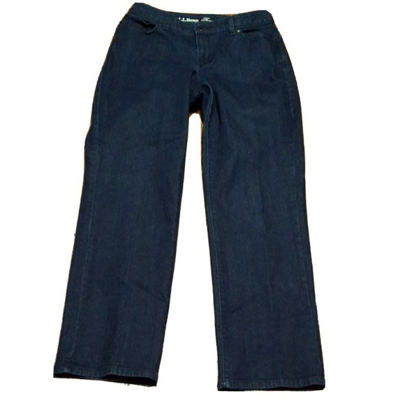 L.L. Bean Denim - LL BEAN Favorite Fit Womens Sz 6 Dark Wash Curvy Jeans Blue Denim EUC